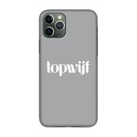 CaseCompany Topwijf Grijs Wit: Volledig geprint iPhone 11 Pro Hoesje