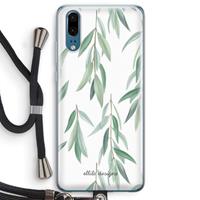 CaseCompany Branch up your life: Huawei P20 Transparant Hoesje met koord