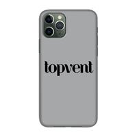 CaseCompany Topvent Grijs Zwart: Volledig geprint iPhone 11 Pro Hoesje