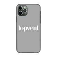 CaseCompany Topvent Grijs Wit: Volledig geprint iPhone 11 Pro Hoesje