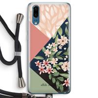 CaseCompany Sweet heaven geometrics: Huawei P20 Transparant Hoesje met koord