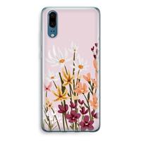 CaseCompany Painted wildflowers: Huawei P20 Transparant Hoesje