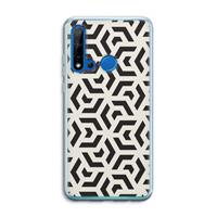CaseCompany Crazy pattern: Huawei P20 Lite (2019) Transparant Hoesje