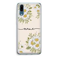 CaseCompany Daisies: Huawei P20 Transparant Hoesje