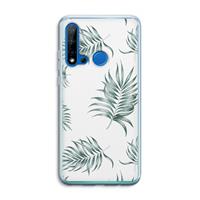 CaseCompany Simple leaves: Huawei P20 Lite (2019) Transparant Hoesje