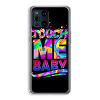 CaseCompany Touch Me: Oppo Find X3 Transparant Hoesje