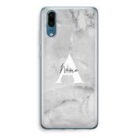 CaseCompany Ivory Marble: Huawei P20 Transparant Hoesje