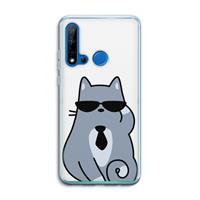 CaseCompany Cool cat: Huawei P20 Lite (2019) Transparant Hoesje
