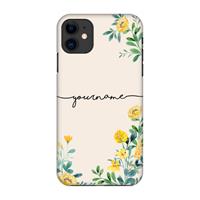 CaseCompany Gele bloemen: Volledig geprint iPhone 11 Hoesje