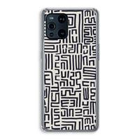 CaseCompany Moroccan Print: Oppo Find X3 Transparant Hoesje