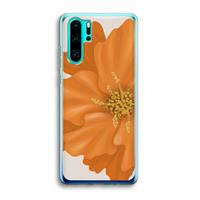 CaseCompany Orange Ellila flower: Huawei P30 Pro Transparant Hoesje