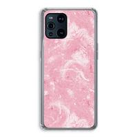 CaseCompany Abstract Painting Pink: Oppo Find X3 Pro Transparant Hoesje