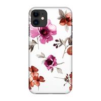 CaseCompany Geschilderde bloemen: Volledig geprint iPhone 11 Hoesje