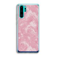 CaseCompany Abstract Painting Pink: Huawei P30 Pro Transparant Hoesje