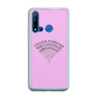 CaseCompany Home Is Where The Wifi Is: Huawei P20 Lite (2019) Transparant Hoesje