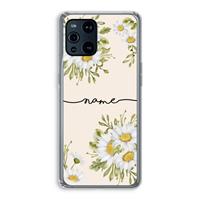 CaseCompany Daisies: Oppo Find X3 Pro Transparant Hoesje