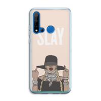 CaseCompany Slay All Day: Huawei P20 Lite (2019) Transparant Hoesje