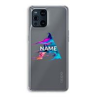 CaseCompany Abstract Spectrum: Oppo Find X3 Pro Transparant Hoesje