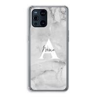 CaseCompany Ivory Marble: Oppo Find X3 Pro Transparant Hoesje