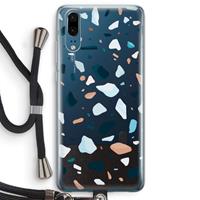 CaseCompany Terrazzo N°13: Huawei P20 Transparant Hoesje met koord