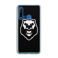 CaseCompany Angry Bear (black): Huawei P20 Lite (2019) Transparant Hoesje