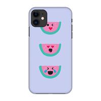 CaseCompany Smiley watermeloen: Volledig geprint iPhone 11 Hoesje