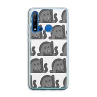CaseCompany Cats: Huawei P20 Lite (2019) Transparant Hoesje