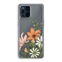 CaseCompany Floral bouquet: Oppo Find X3 Pro Transparant Hoesje