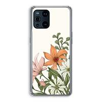 CaseCompany Floral bouquet: Oppo Find X3 Pro Transparant Hoesje