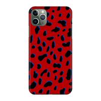 CaseCompany Red Leopard: Volledig geprint iPhone 11 Pro Max Hoesje