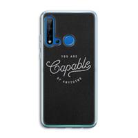 CaseCompany Capable: Huawei P20 Lite (2019) Transparant Hoesje