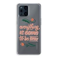 CaseCompany Optimistic flower girl: Oppo Find X3 Pro Transparant Hoesje