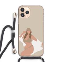 CaseCompany One of a kind: iPhone 11 Pro Transparant Hoesje met koord