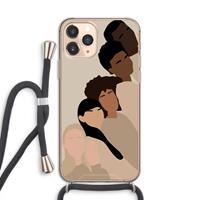 CaseCompany Sweet creatures: iPhone 11 Pro Transparant Hoesje met koord