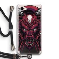 CaseCompany Hell Hound and Serpents: Pixel 3 Transparant Hoesje met koord