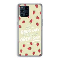 CaseCompany Don't forget to have a great day: Oppo Find X3 Pro Transparant Hoesje