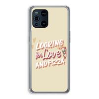 CaseCompany Pizza is the answer: Oppo Find X3 Pro Transparant Hoesje