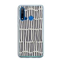 CaseCompany Moroccan stripes: Huawei P20 Lite (2019) Transparant Hoesje