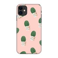 CaseCompany Cactusprint roze: Volledig geprint iPhone 11 Hoesje