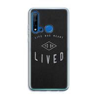 CaseCompany To be lived: Huawei P20 Lite (2019) Transparant Hoesje
