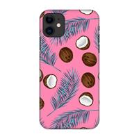 CaseCompany Kokosnoot roze: Volledig geprint iPhone 11 Hoesje