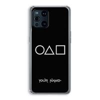 CaseCompany Squid Game: Oppo Find X3 Pro Transparant Hoesje