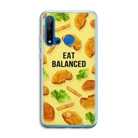 CaseCompany Eat Balanced: Huawei P20 Lite (2019) Transparant Hoesje