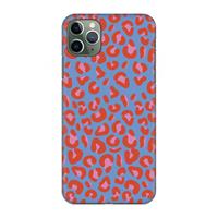 CaseCompany Leopard blue: Volledig geprint iPhone 11 Pro Max Hoesje