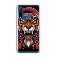CaseCompany Tiger and Rattlesnakes: Huawei P20 Lite (2019) Transparant Hoesje