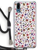 CaseCompany Planets Space: Huawei P20 Transparant Hoesje met koord