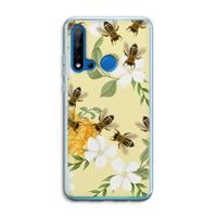 CaseCompany No flowers without bees: Huawei P20 Lite (2019) Transparant Hoesje