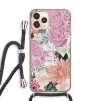 CaseCompany Kindness matters: iPhone 11 Pro Transparant Hoesje met koord