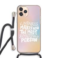 CaseCompany The prettiest: iPhone 11 Pro Transparant Hoesje met koord