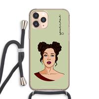 CaseCompany Pop-Art Creator: iPhone 11 Pro Transparant Hoesje met koord